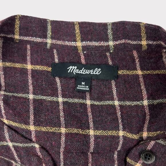 Madewell Plaid Ruffle-Front Top - Picture 4 of 7